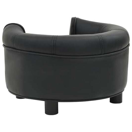 vidaXL Dog Sofa Puppy Couch Bed with Washable Cover Plush and Faux Leather